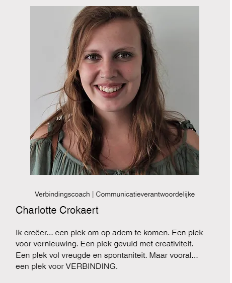 Charlotte Crokaert - Passie voor jonge mensen